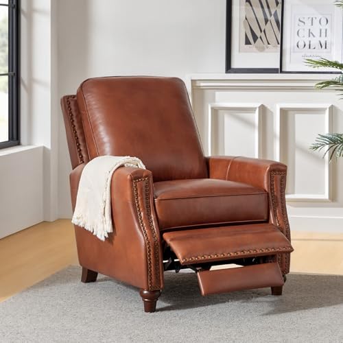 HULALA HOME Genuine Leather Manual Recliner - Image 6