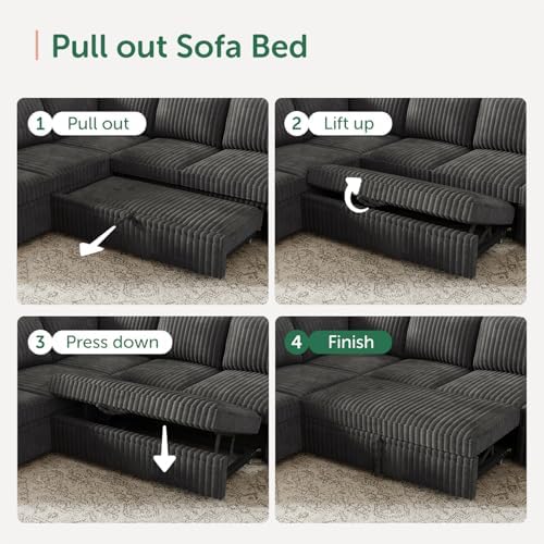 HONBAY Modular Sectional Sleeper Sofa - Image 5