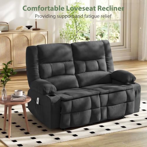 Loveseat Recliner Sofa, Wall Hugger Reclining Loveseat - Image 3