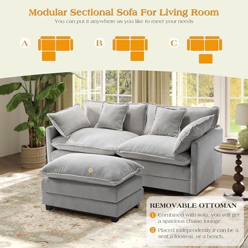 Hanherry Modular Sectional Sofa, Cloud Couch - Image 6