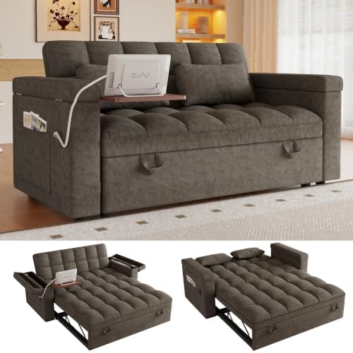 65'' Sleeper Sofa Pull Out Couches by FOCALSWEET