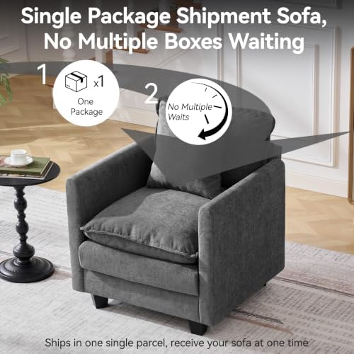 30'' Cloud Single Couch, Cloud Sofa - Image 5