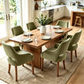 Chenille Upholstered Dining Chairs Set of 6 by DMFurniture