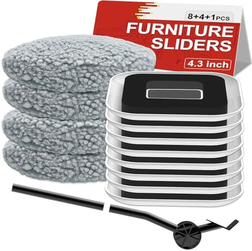 New Upgrade Furniture Sliders: Multi-Surface 3-in-1 Furniture Movers Slider by KissCore