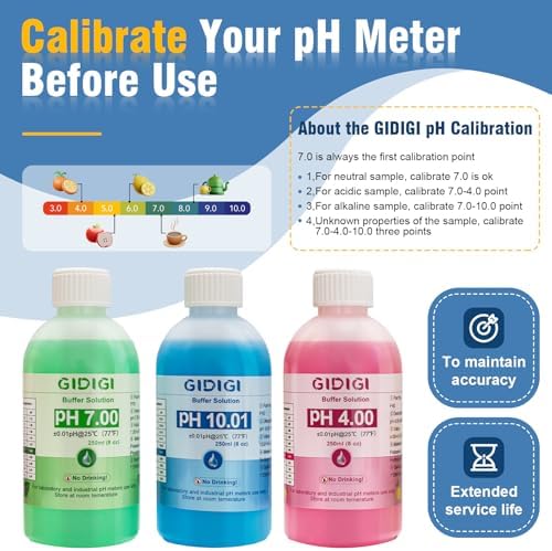 pH Meter Calibration Solution Kit, Includes 4.00, 7.00 and 10.01 - Image 6