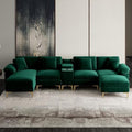 OUYESSIR 128" U-Shaped Sectional Couch by OUYESSIR
