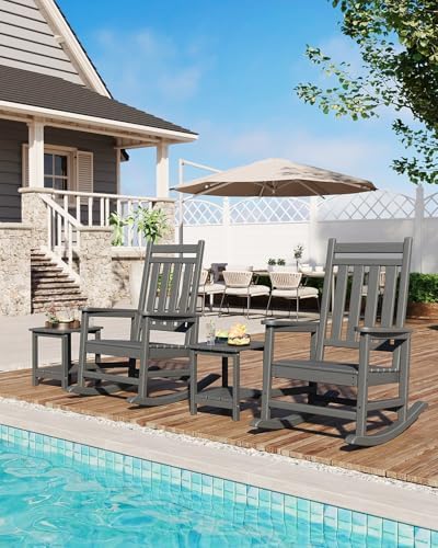 Garvee HDPE Rocking Chair Outdoor - Image 6