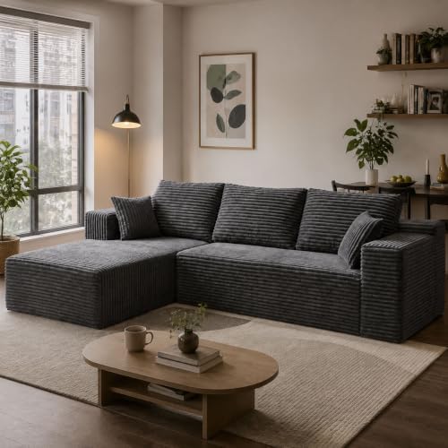 106" Boneless Couches for Living Room, Modular Sectional Sofa by Unknown