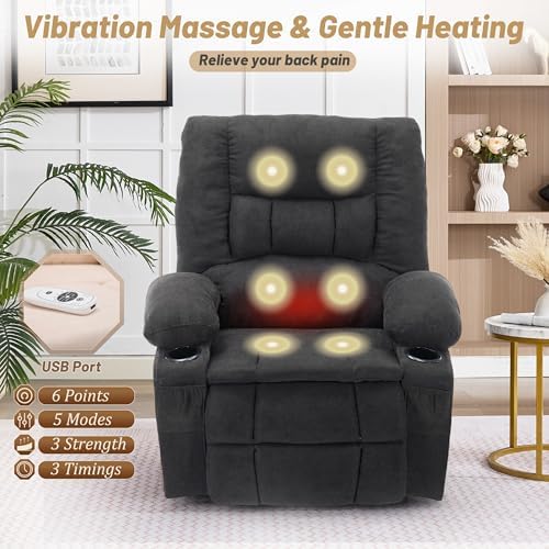 Oversized Swivel Rocker Recliner Chair - Image 3