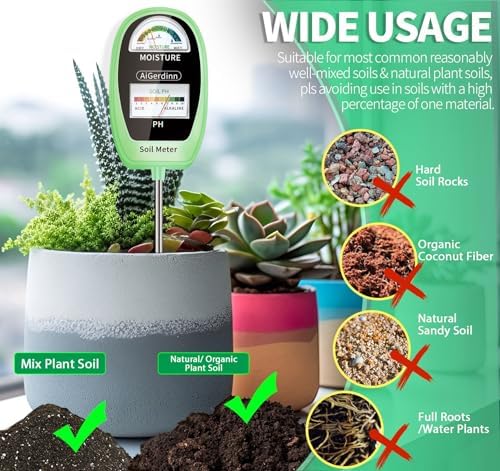 Soil Test Kit, 2-in-1 Soil Moisture Meter, Soil pH Meter -Dual - Image 4