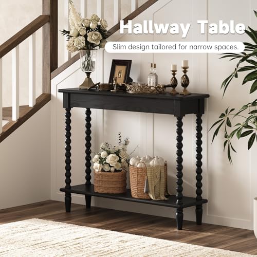 45" Narrow Entryway Table with Storage Shelf, 5 Min Assembly - Image 6