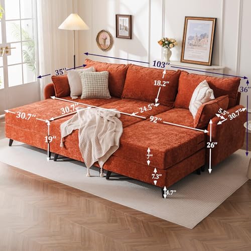 Rexulqo 104'' Modular Sectional Sofa - Image 2
