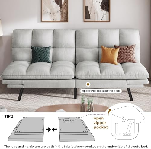 YITAHOME Convertible Futon Sofa Bed - Image 4