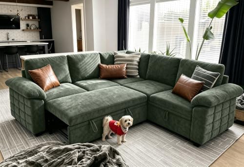 Modern L-Shape Sleeper Sofa - Image 3