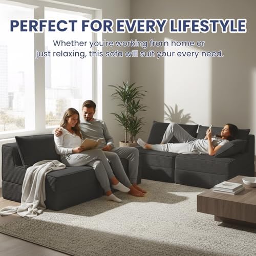 Erament Folding Sofa Bed, Portable Floor Couch Lounge Sofa - Image 7