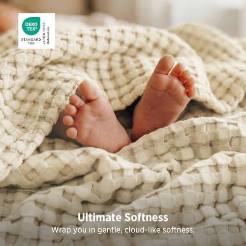 Bedsure Cooling Waffle Blanket for Hot Sleepers - Image 4