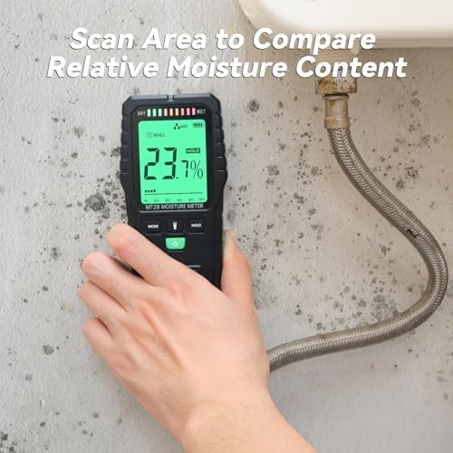 Pinless Moisture Meter for Wood Digital Wall Moisture Detector - Image 2
