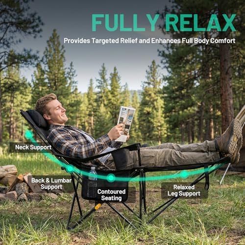 Overmont Reclining Camping Chair - Image 3
