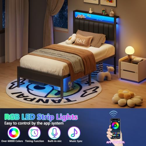 Furnulem Twin Size Bed Frame - Image 4