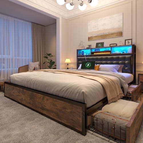EnHomee Full Size Bed Frame by EnHomee