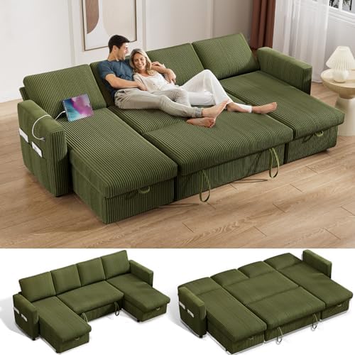 Vipbear 104" Sectional Sleeper Sofa Bed by VipbearLiving