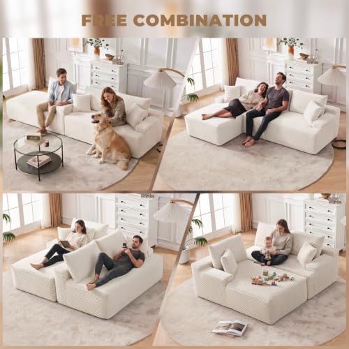 Mangodan Cloud Sectional Sofa, Boneless Couch - Image 4