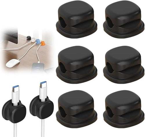 6 Pack Cord Organizer Holder, 2026 New Adjustable Cable Organizer Clips by BYXIWA