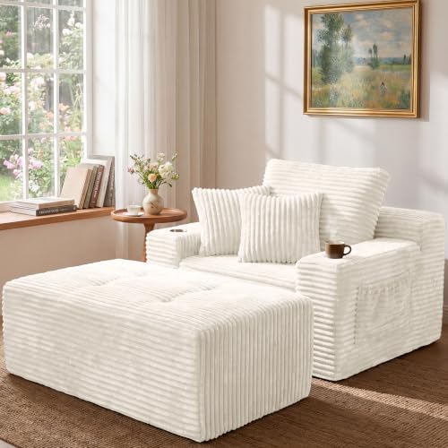 66" Oversized Boneless Chaise Lounge Chair by SOULYIZY