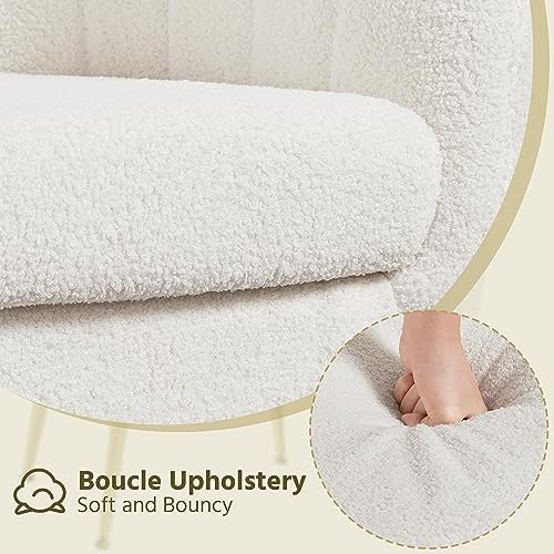 Yaheetech Barrel Accent Chair, Modern Cozy Vanity Chair - Image 6
