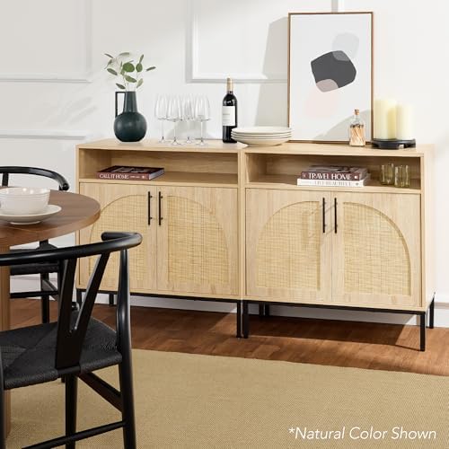 Best Choice Products Rattan Sideboard Buffet Cabinet, Entryway Table, Accent - Image 2