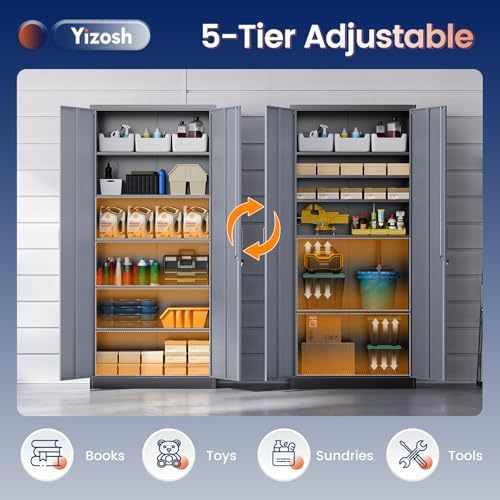 Yizosh Metal Garage Storage Cabinet - Image 6