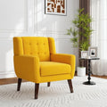 Accent Chair, Upholstered Armchair in Linen by Blissabod