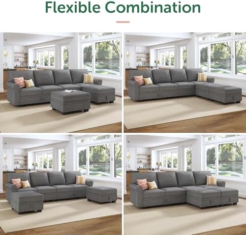 HONBAY Convertible Sectional Sofa - Image 4