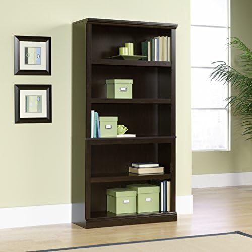 Sauder 5 Tier Book Shelf Wooden Bookcase Multipurpose Bookshelf - Image 2