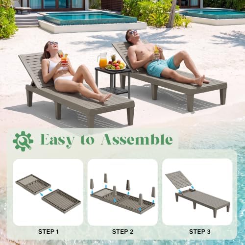 NUNU LAB Outdoor Chaise Lounge Chairs Set - Image 4