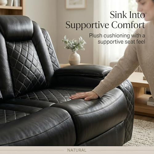 Power Reclining Leather Sofa Set – 3-Piece Home Theater Seating - Image 5