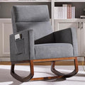 Yaheetech 28in Wide Padded High Back Nursery Rocking Chair by Yaheetech