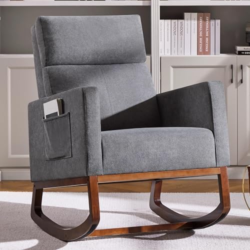 Yaheetech 28in Wide Padded High Back Nursery Rocking Chair by Yaheetech