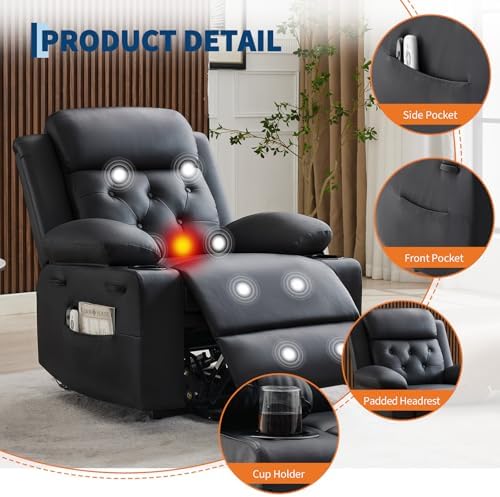Garvee Oversized Power Lift Recliner Chair - Image 6
