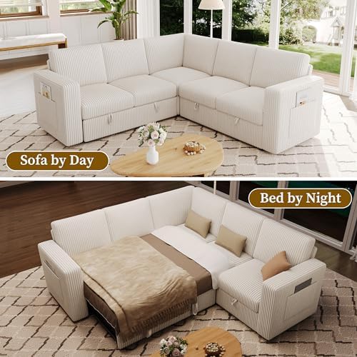 Sectional Sleeper Sofa, Pull Out Couch - Image 5