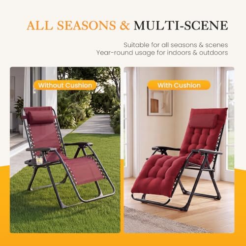 NEWBULIG Zero Gravity Chair, Folding Patio Recliner - Image 5