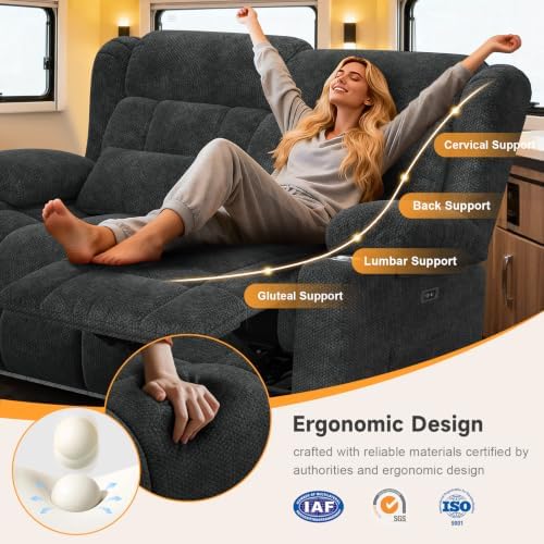 Power Loveseat Recliner Sofa, RV Reclining Loveseat - Image 5
