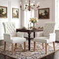 Dining Chair with Arms, Upholstered High Back Dining Room Chairs by WUTUTUEE