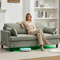 70" Loveseat Sofa Couch, 2 Seat Chenille Couch by Opiesit