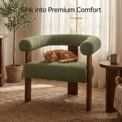 VKNOW Barrel Accent Chair, Vanity Chair - Image 7