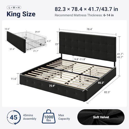 Allewie King Size Storage Bed Frame - Image 2