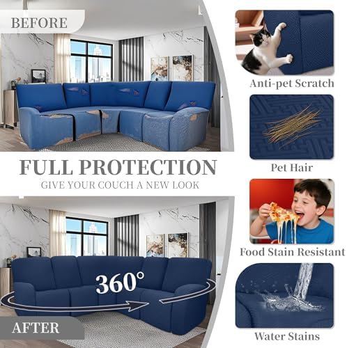 100% Waterproof Sectional Recliner Couch Covers - Image 6