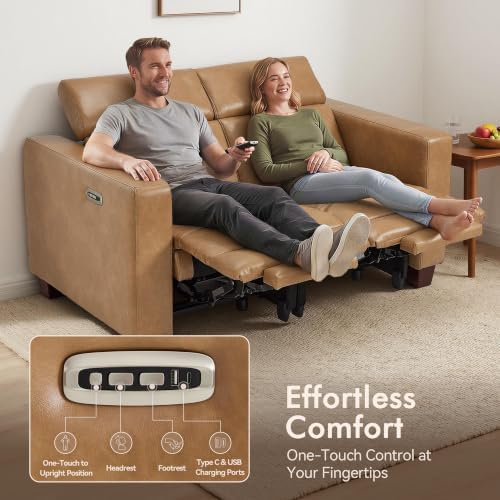 MCombo Zero Wall Hugger Power Loveseat Recliner Sofa - Image 6