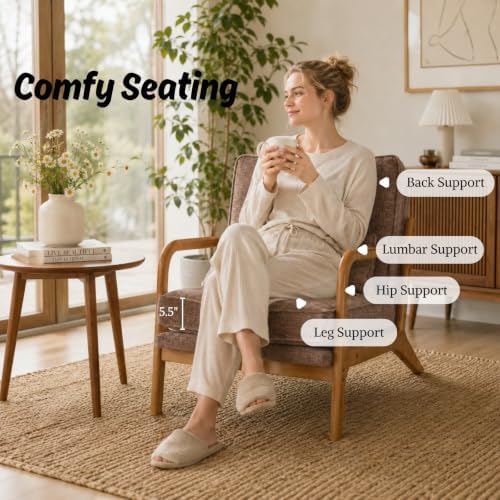 Karl home Mid-Century Modern Accent Reading Chair - Image 3