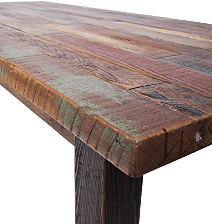 Reclaimed wood dining table - Image 2